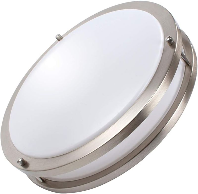 Photo 1 of 36W Dimmable LED Ceiling Light Fixture, 13in Flush Mount Light Fixture, Ceiling Lamp for Bedroom, Kitchen, Bathroom, Hallway, Stairwell, Super Bright 3200 Lumens, 5000K Daylight White