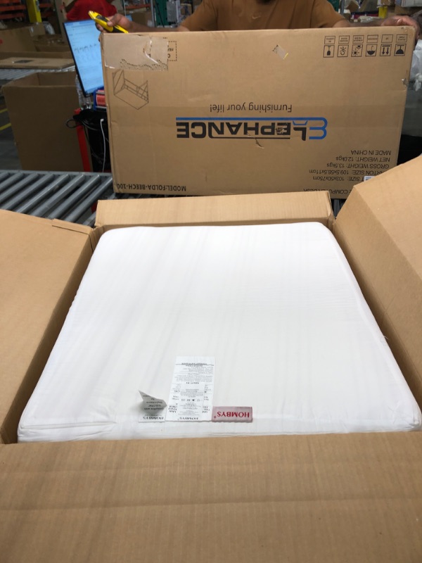 Photo 1 of HOMBYS Couch Cushion Replacement Wrapped with Polyester Batting, High Density Couch Cushions Inserts with Dacron Fiber Layer,Upholstery Cushion Padding with Removable Cover,6 inch Thick,24"x27",1 Pcs White 24"x27"x6"