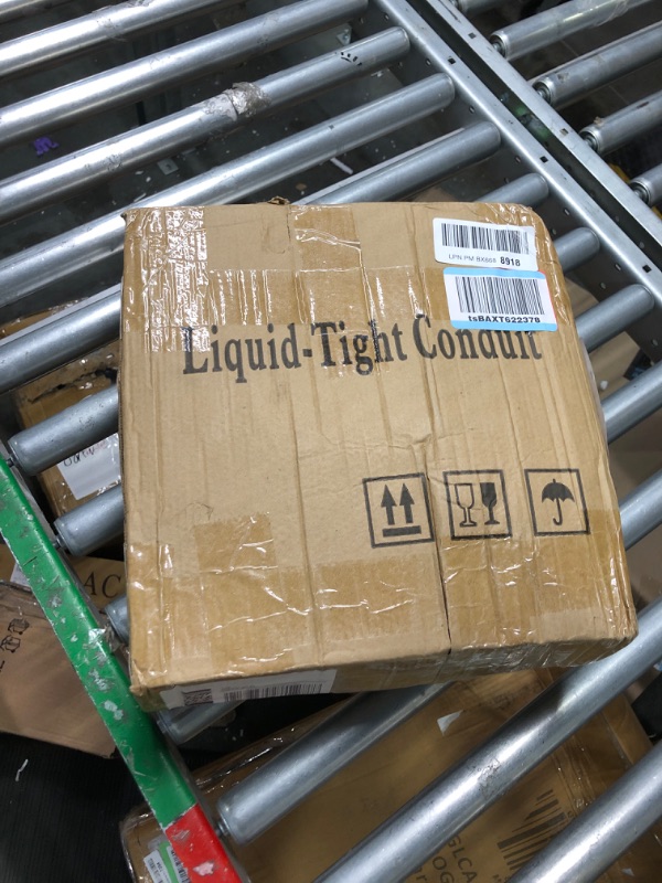 Photo 1 of 1/2 inch 100Ft Liquid-Tight Conduit Flexible PVC Non Metallic Electrical Conduit, with 6 Straight and 5 Angle Fittings Included.1/2" Dia 1/2inch 100Ft