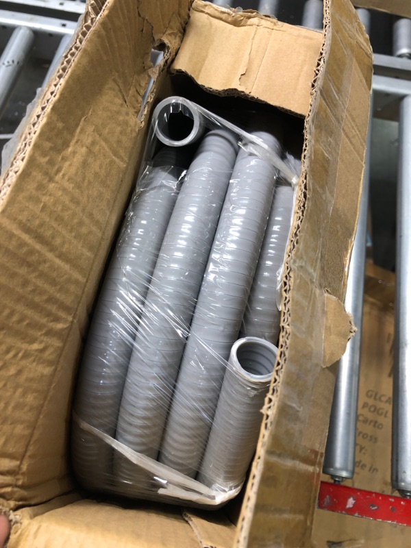 Photo 3 of 1/2 inch 100Ft Liquid-Tight Conduit Flexible PVC Non Metallic Electrical Conduit, with 6 Straight and 5 Angle Fittings Included.1/2" Dia 1/2inch 100Ft