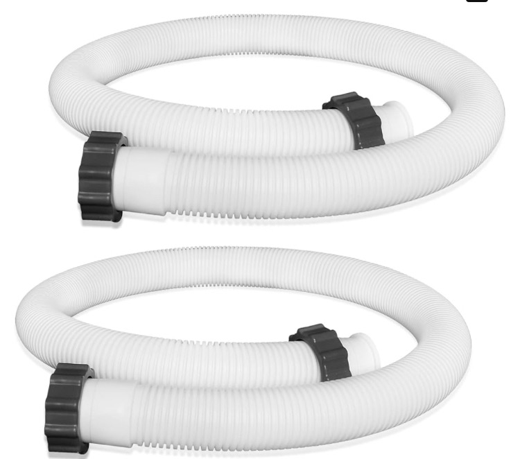 Photo 1 of 29060E Pool Pump Replacement Hoses for Above Ground Pools - 1.5" Diameter Connection Pool Hoses, 59" Long Accessory Hoses for Intexx Cole man Filter Pumps, Sand Filters & Saltwater Systems, 2 Pack