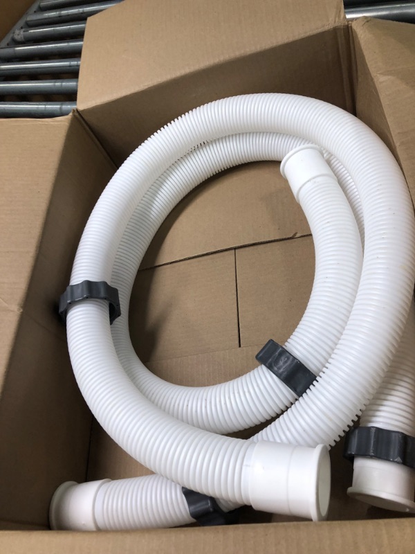 Photo 2 of 29060E Pool Pump Replacement Hoses for Above Ground Pools - 1.5" Diameter Connection Pool Hoses, 59" Long Accessory Hoses for Intexx Cole man Filter Pumps, Sand Filters & Saltwater Systems, 2 Pack