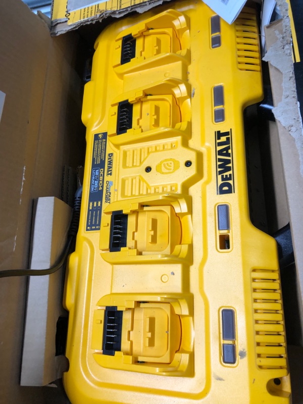 Photo 1 of Dewalt DCB104D4 12V/20V/60V MAX Battery and 4-Port Charger Starter Kit