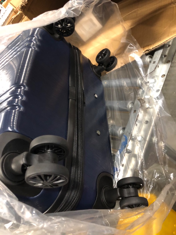 Photo 2 of Coolife Luggage Expandable(only 28") Suitcase PC+ABS with TSA Lock Spinner 20in 24in 28in (navy