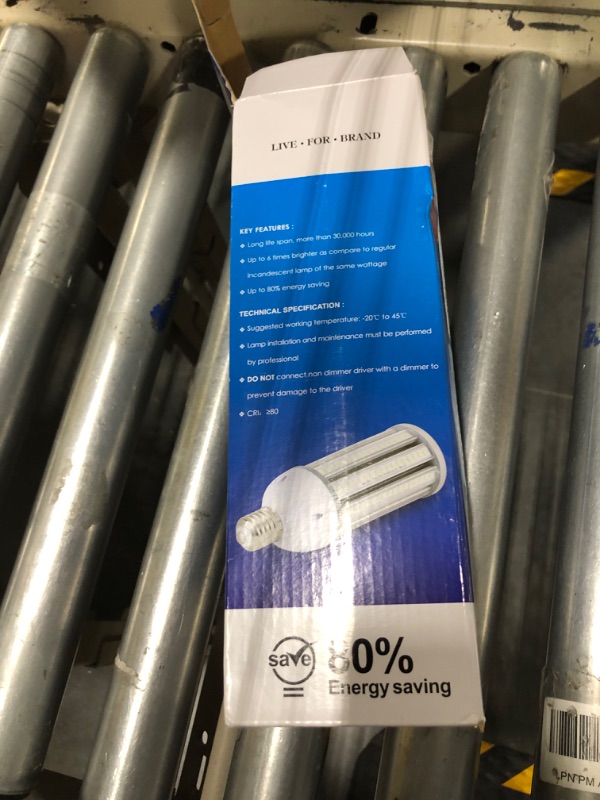 Photo 1 of 60W LED Corn Light Bulb E39 Mogul Base LED Lights Equivalent(300W) 5000K Daylight IP65 Waterproof Replacement HID HPS for Indoor Area Warehouse High Bay Street Light …