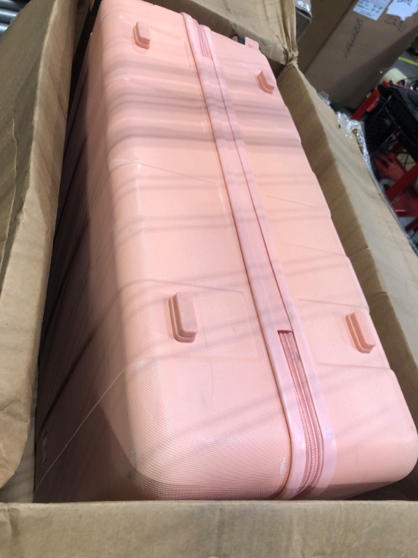 Photo 3 of **not exact**Traveler's Choice Pagosa Indestructible Hardshell Expandable Spinner Luggage, Pink, Carry-on 22-Inch Carry-on 22-Inch Pink