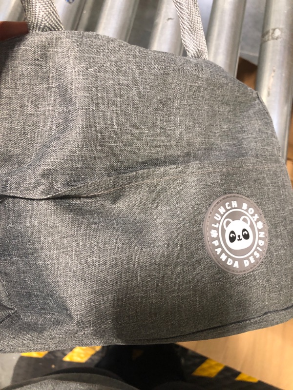 Photo 1 of Lunch Bag for Women & Men Adult Insulated Lunch Box, Small Leakproof Cooler Food Lunch Containers Reusable High Capacity Lunch Tote Bags for Work, Travel, Outdoor (Grey) Gray