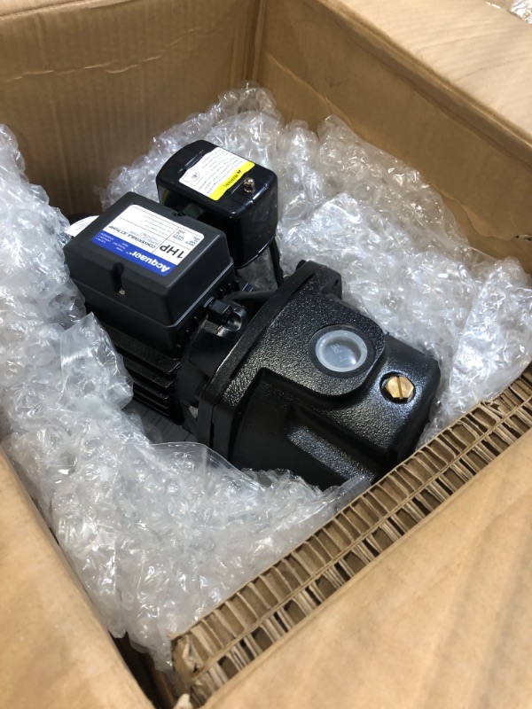 Photo 1 of Acquaer 1HP Shallow/Deep Well Jet Pump, Cast Iron Convertible Pump with Ejector Kit, Well Depth Up to 25ft or 90ft, 115V/230V Dual Voltage, Automatic Pressure Switch
