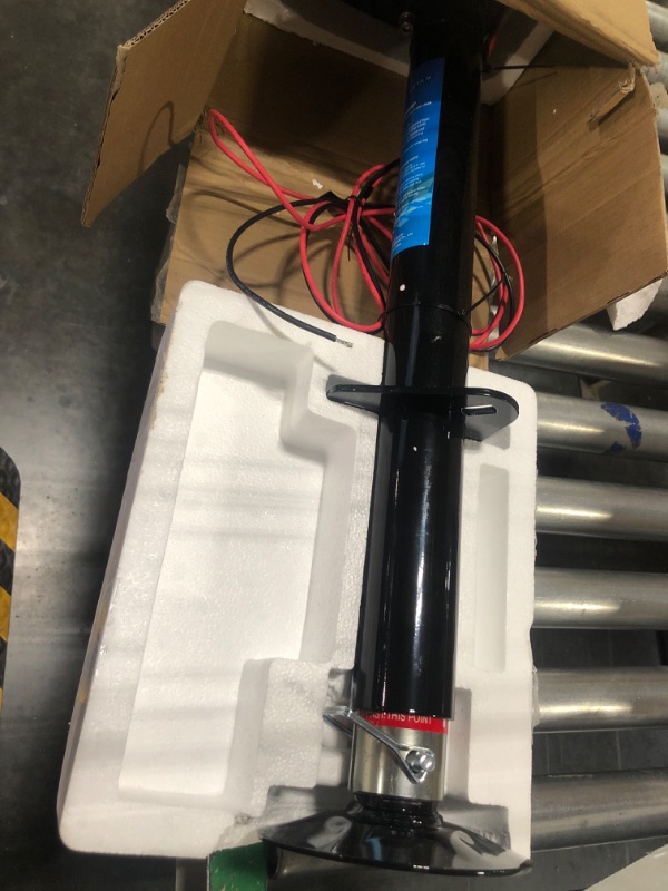 Photo 2 of POLESTAR 12V DC 3500 lbs. RV Electric Power A-Frame Tongue Jack for Travel Trailer Camper with Drop Leg and Waterproof Cover