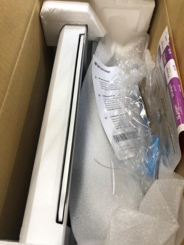 Photo 1 of HP ENVY 6055e Wireless Color Inkjet Printer, Print, scan, copy, Easy setup, Mobile printing, Best for home, Instant Ink with HP+,white New