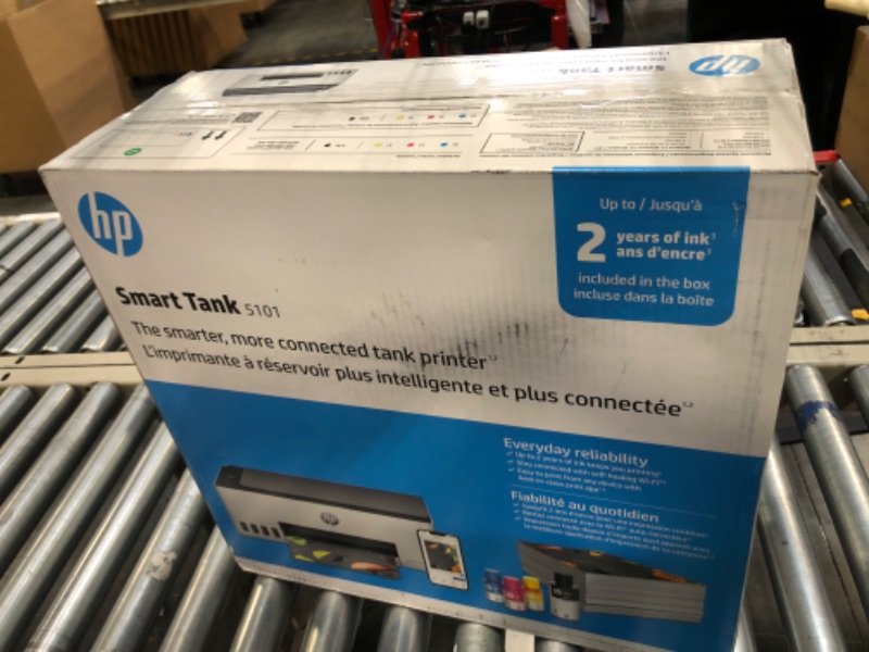 Photo 1 of HP Smart-Tank 5101 Wireless All-in-One Ink-Tank Printer with up to 2 Years of Ink Included (1F3Y0A),White