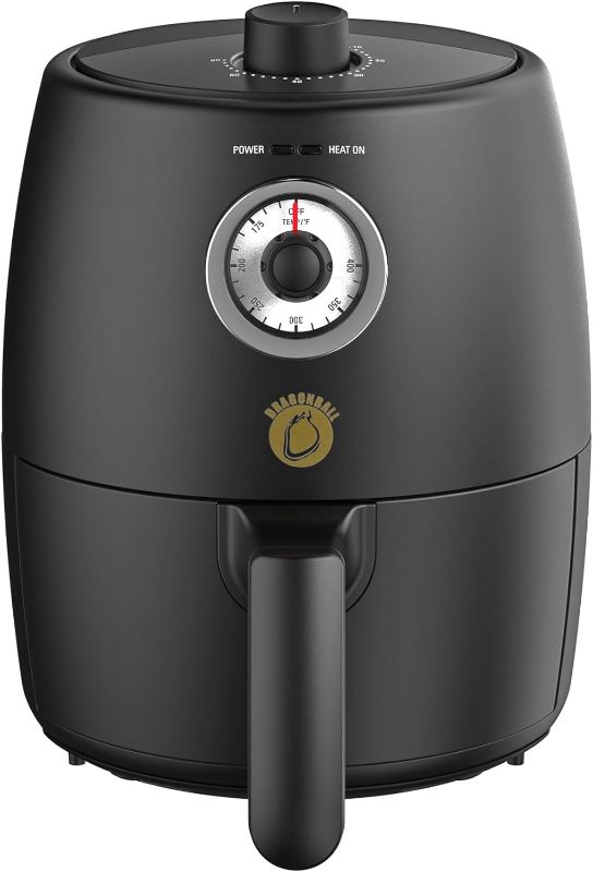 Photo 1 of Air Fryer 2 QT, Retro Air Fryer With Quick Set Time, Small Air Fryer For Two People, Non Toxic, Nonstick And Dishwasher-Safe, Mini Air Fryer 2 Quart, BlACK
 
