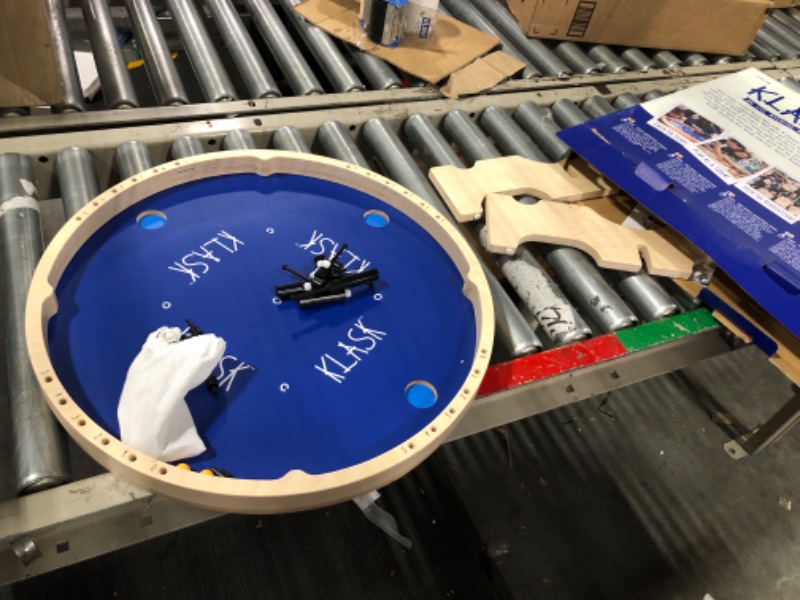 Photo 1 of KLASK 4: The 4 Player Magnetic Party Game of Skill - for Kids and Adults of All Ages That’s Half Foosball, Half Air Hockey