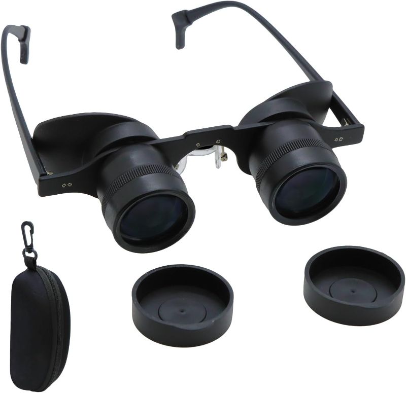 Photo 1 of Binocular Glasses Hands Free, Professional Binocular Glasses for Fishing, Bird Watching, TV, Sports, Concerts, Theater, and Sightseeing, Portable Binoculars and Opera Glasses