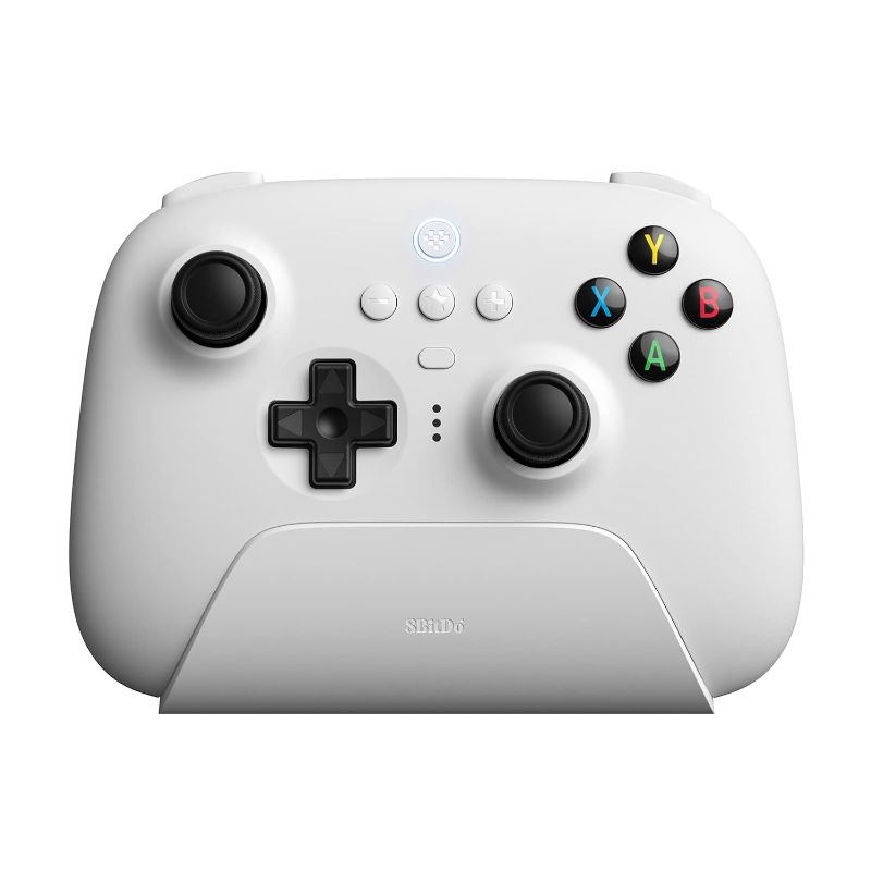 Photo 1 of 8Bitdo Ultimate 2.4g Wireless Controller with Charging Dock for Windows, Android & Raspberry Pi (White)
