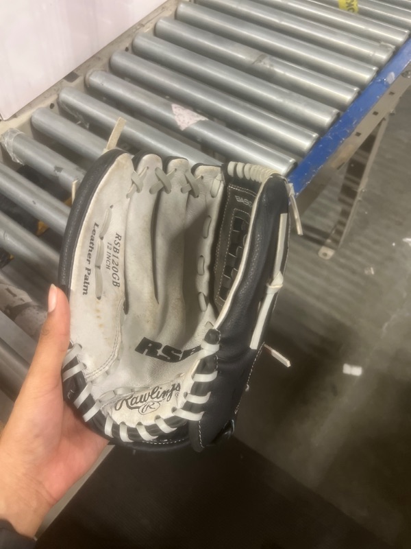 Photo 1 of Rawlings | RSB Slowpitch Softball Glove Series | Multiple Styles Left Hand Throw 12 inch - Basket Web Black/Gray