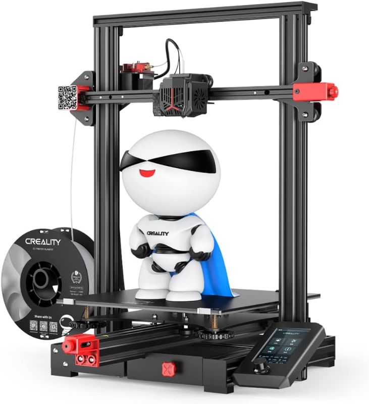 Photo 1 of Creality Ender 3 Max Neo 3D Printer, CR Touch Auto Leveling Dual Z-Axis Full-Metal Extruder Silent Mainboard Filament Sensor Ender 3D Printer Large Print Size 11.8x11.8x12.6in