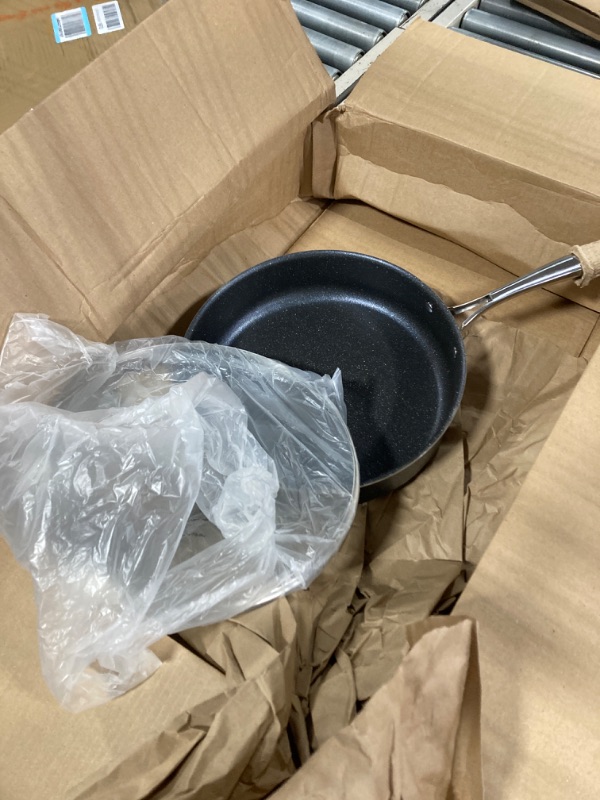 Photo 3 of ** new open box**
Granitestone Sauté Pan with Lid - 5.5 Quart. Non Stick Deep Frying Pan with Lid, Large Frying Pan, Oven Safe Skillet with Lid, Multipurpose Jumbo Cooker, Stovetop & Dishwasher Safe, 100% PFOA Free 5.5" Jumbo Cooker