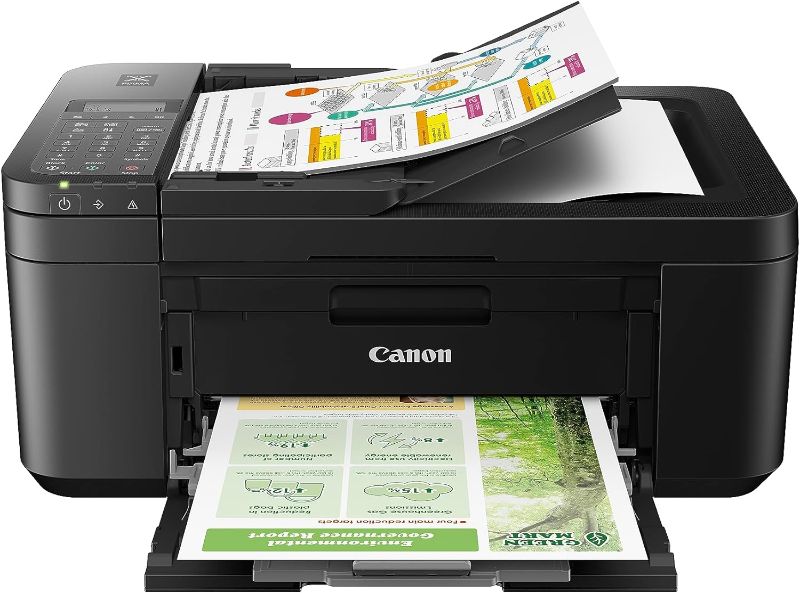 Photo 1 of Canon PIXMA TR4720 All-in-One Wireless Printer for Home use, with Auto Document Feeder, Mobile Printing and Built-in Fax, Black