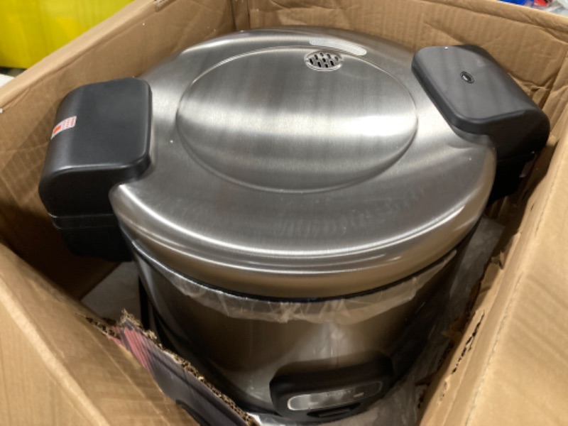 Photo 3 of ** new open box**
Aroma Housewares 60-Cup (Cooked) (30-Cup UNCOOKED) Commercial Rice Cooker, Stainless Steel Exterior (ARC-1130S)