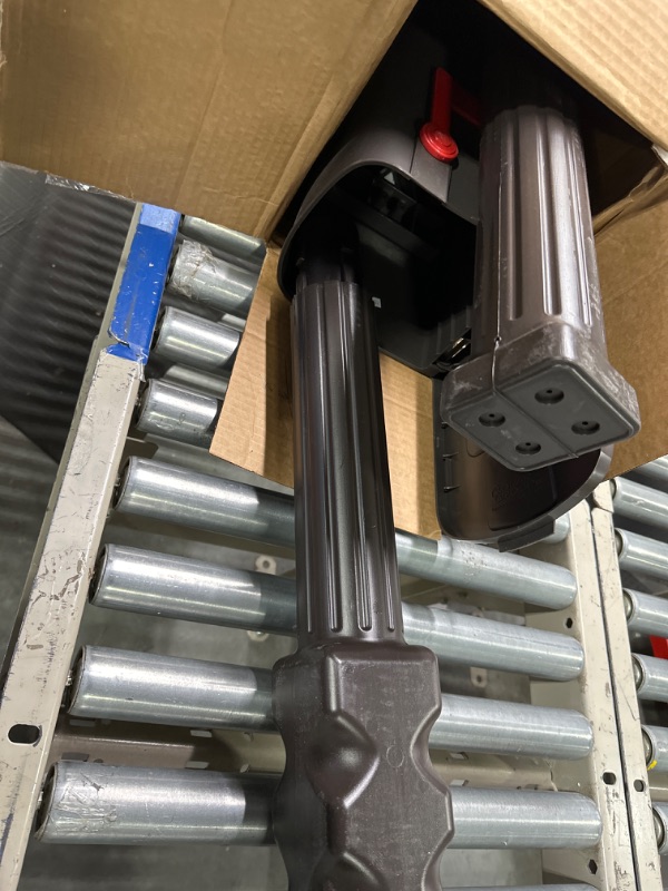 Photo 1 of Architectural Mailboxes Harrison Plastic Mailbox and Post Kit, HCPL10VAM, Venetian Bronze, Medium Capacity