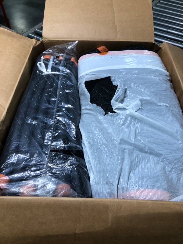 Photo 2 of ** $50 retail price, comes with 2**
SIMPLI-MAGIC 79522 Heavy Duty Padded Moving Blankets, Orange/Black, 72” x 80”, 6 Pack