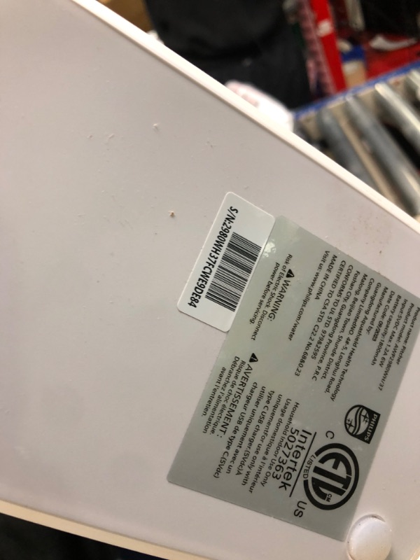 Photo 3 of ** missing power cord, type in last photo**
PHILIPS GoZero Next-gen Instant Water Filter Pitcher, Rechargeable Battery, Mirco-X Clean Technology, 3L 12 Cups, 1L/min Fast Flow, Countertop Filtered Water Purifier Jug for Tap Water, 1 Filter Pitcher with 1 F