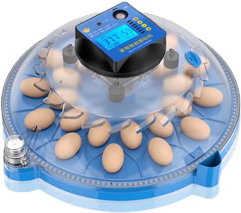 Photo 1 of Incubator Automatic, Egg Round Poultry Hatcher, with LED Light Automatic Turning and Hatching Eggs Dual Power, for Hatching Chicken Duck Bird Eggs Machine,16 Piece