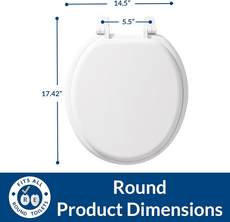 Photo 1 of ** new open box**
BEMIS 400TTA 000 Economy Toilet Seat, Durable Enameled Wood, ROUND, White
