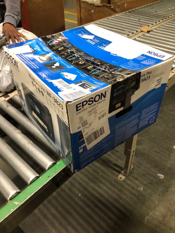 Photo 5 of *** NOT FUNCTIONAL**** SELLING AS PARTS*****Epson Workforce Pro WF-3823 Wireless All-in-One Printer with Auto 2-Sided Printing, 35-Page ADF, 250-Sheet Paper Tray and 2.7" Color Touchscreen, Black
