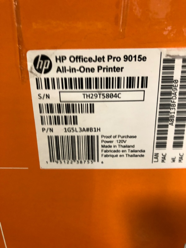 Photo 3 of HP OfficeJet Pro 9015e Wireless Color All-in-One Printer with bonus 6 months Instant ink with HP+ (1G5L3A),Gray