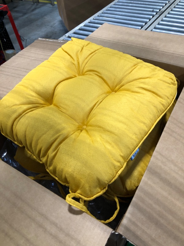 Photo 1 of 4 YELLOW CHAIR CUSHIONS 