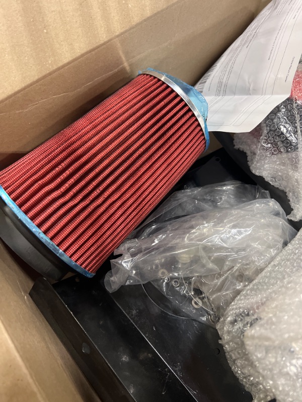 Photo 1 of Cold Air Intake Kit with Filter fit for Dodge 1994-2001 Ram 1500 & 1994-2002 Ram 2500 V8 5.2L 5.9L Silver & Red
