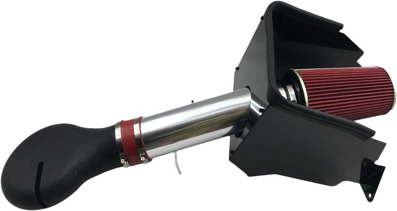 Photo 1 of Cold Air Intake Kit with Filter fit for Dodge 1994-2001 Ram 1500 & 1994-2002 Ram 2500 V8 5.2L 5.9L Silver & Red
