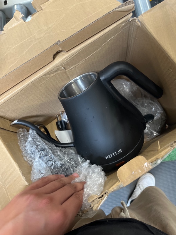 Photo 3 of *** SIMILAR PRODUCT ***

Electric Kettles, INTASTING Gooseneck Electric Kettle, ±1? Temperature Control, Stainless Steel Inner, Quick Heating, for Pour Over Coffee, Brew Tea, Boil Hot Water, 0.9L Black Matte Black