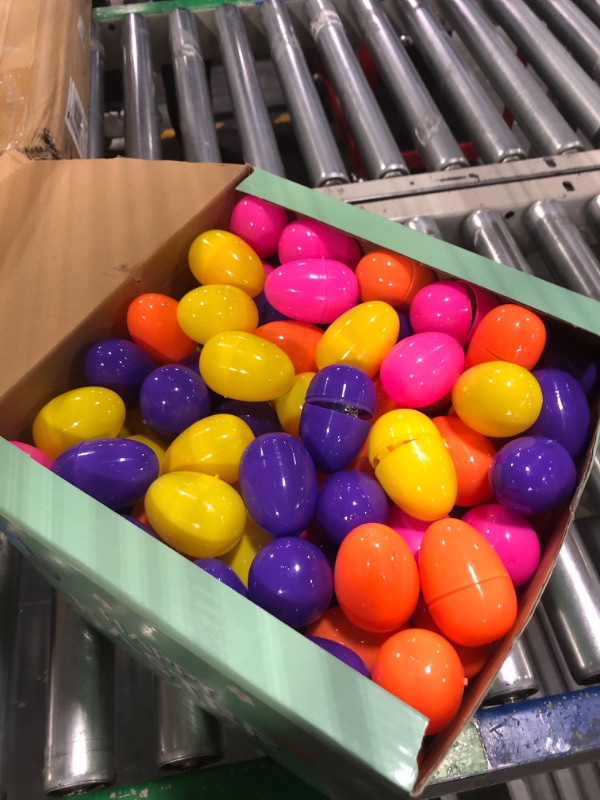 Photo 1 of 200 Pcs Prefilled Easter Eggs with Toys Inside Easter Egg Stuffers Filled Easter Eggs for Basket Stuffers/Filler Pre Filled Plastic Easter Eggs for Kids Easter Classroom Prizes
