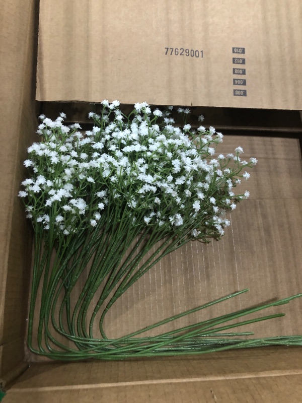 Photo 2 of 6Pcs Baby's Breath Artificial Flowers Real Touch Faux Gypsophila Bouquet DIY Floral Bouquets Arrangement for Wedding Centerpieces and Decorations