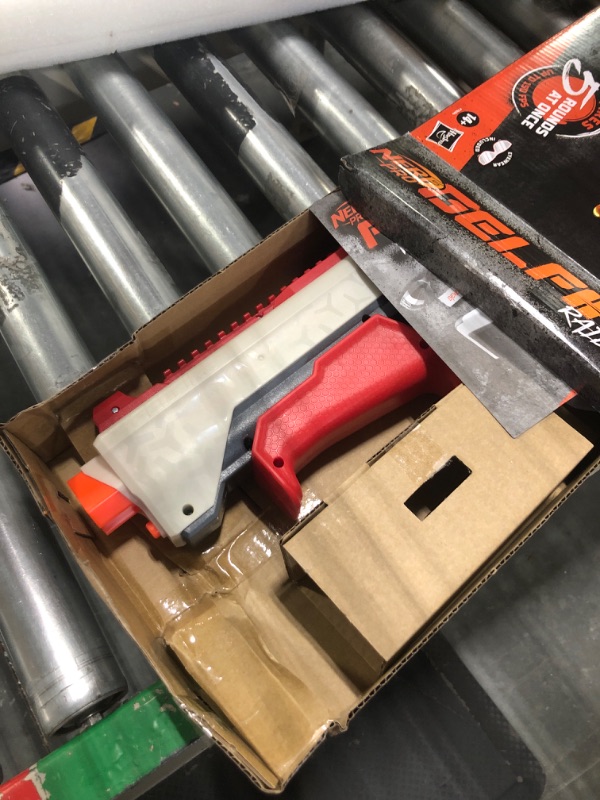 Photo 1 of Nerf Pro Gelfire Raid Blaster, Fire 5 Rounds at Once, 10,000 Gel Rounds, 800 Round Hopper, Eyewear, Toys for Teens Ages 14 & Up
