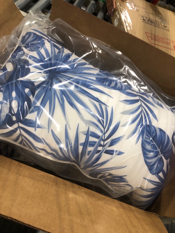 Photo 2 of ***not exact***
Light Blue Leaf Plant Lumbar Pillow CoversSet of 2 Tropical Fern Herbs Botanical Leaves Floral Decorative Pillow Cases Vintage Cushion Case Farmhouse Home Decor for Couch Sofa Outdoor Light Blue 