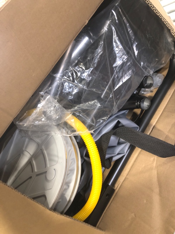 Photo 1 of Xprotdoor Inflatable Fishing Float Tube with Stainless Steel Guard Bar and Folding Seat - Paddles, Foot Air Pump Included - Ideal for One Person Fishing