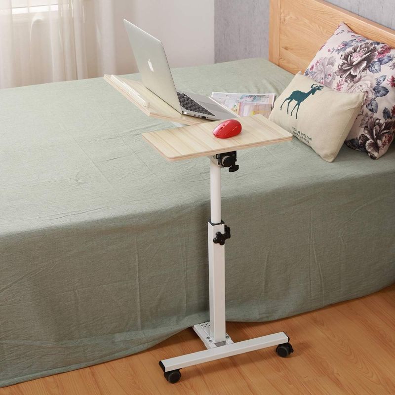 Photo 1 of ***not exact**
Tilting Overbed Table with Wheels Rolling Laptop Table Overbed Desk Rolling Laptop Stand Over Bed Desk Rolling Laptop Desk with Wheels (WhiteMaple)
