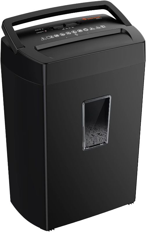 Photo 1 of Bonsaii 15-Sheet Cross Cut Paper Shredder, 5.5 Gal Home Office Heavy Duty Shredder for Paper, Credit Card, Mails, Staples, with Transparent Window, High Security Level P-4 (C275-A)
