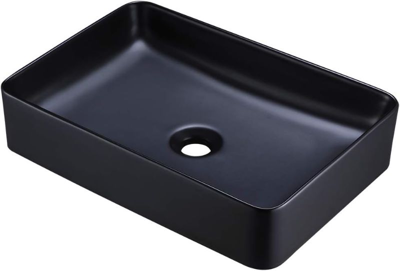 Photo 1 of ***not exact, see pics***
KES Bathroom Vessel Sink 20 Inch Above Counter Rectangular White Ceramic Countertop Sink for Cabinet Lavatory Vanity, BVS123S50 