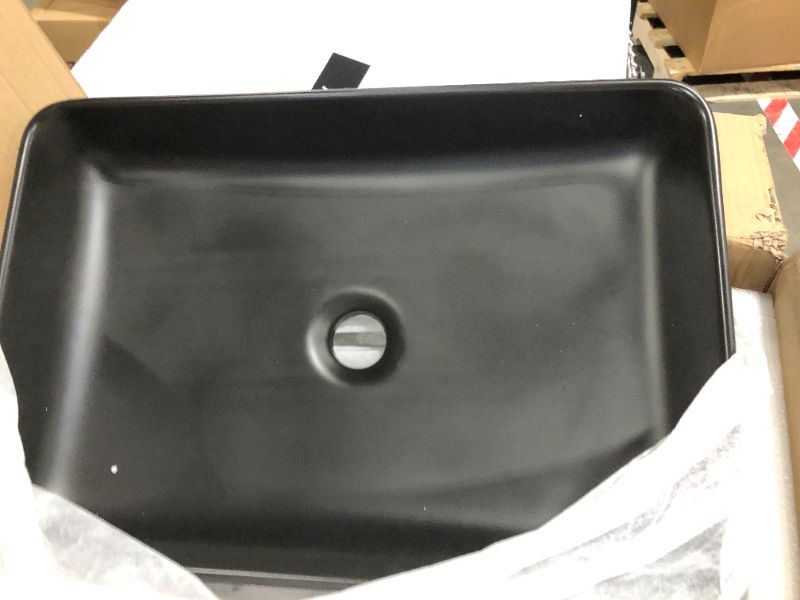 Photo 3 of ***not exact, see pics***
KES Bathroom Vessel Sink 20 Inch Above Counter Rectangular White Ceramic Countertop Sink for Cabinet Lavatory Vanity, BVS123S50 