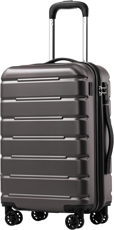 Photo 1 of ***not exact**
Coolife Luggage Suitcase Carry-on Spinner TSA Lock USB Port Expandable Lightweight Hardside Luggage (Gray, S(20in_carry on))
