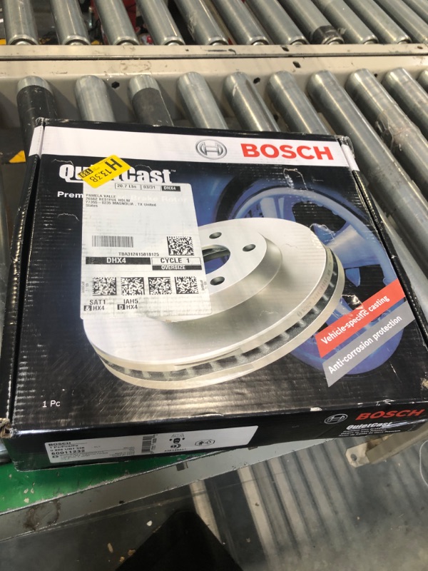 Photo 2 of Bosch 50011232 QuietCast Premium Disc Brake Rotor - Compatible With Select Toyota Highlander; FRONT - Single