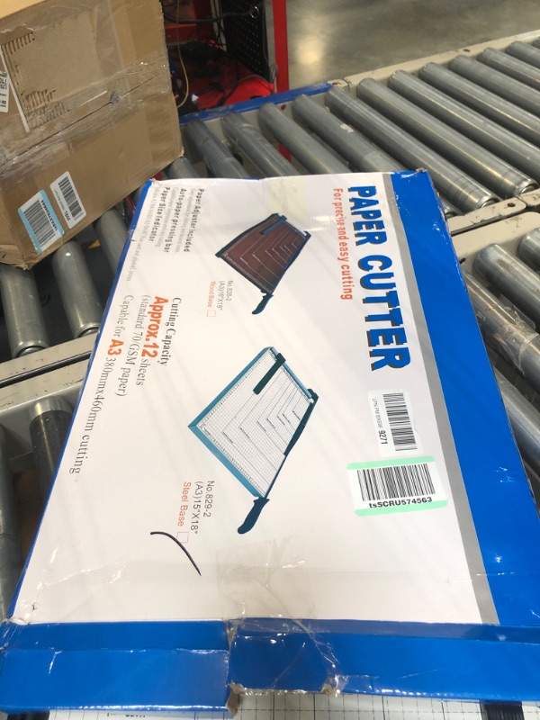 Photo 1 of Paper Cutter Guillotine Style 18" Cut Length X 15" Inch Metal Base Trimmer 18x15 inch