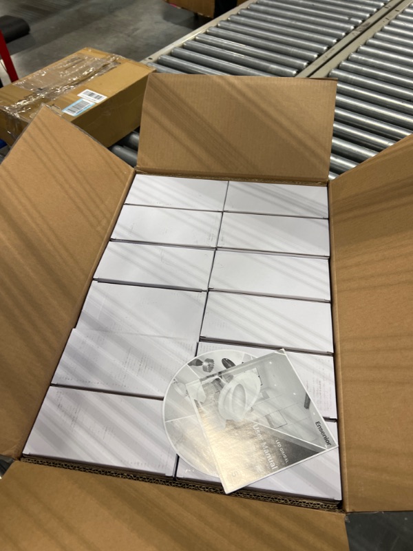 Photo 1 of ***SOLD AS PARTS*** 
Ensenior 12 Pack 6 inch LED Eyeball Recessed Lighting, 360°+90° Rotatable and 2700K-5000K Selectable, Dimmable Gimbal Recessed Lights, Canless Angled Adjustable Ceiling Downlight, 1300LM, 13W=115W-FCC