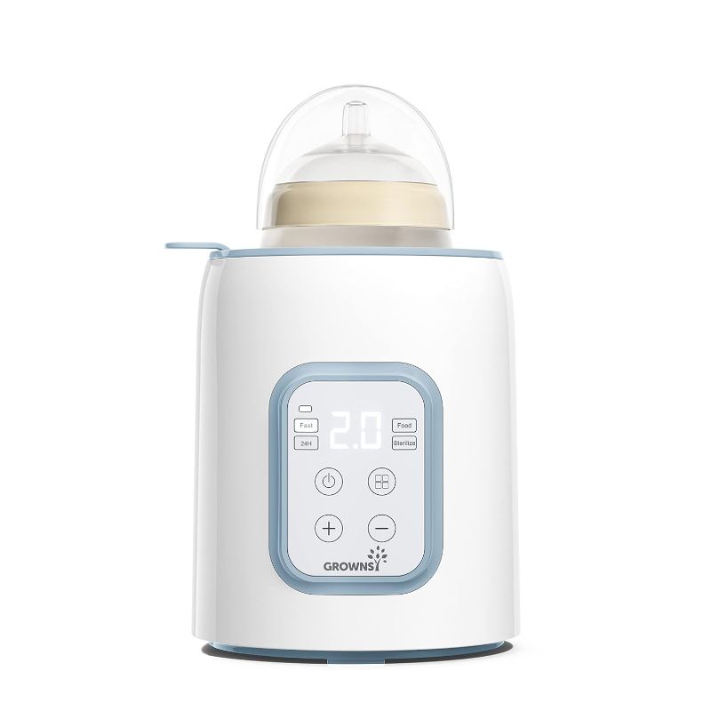 Photo 1 of Bottle Warmer, 8-in-1 Fast Baby Milk Warmer with Timer for Breastmilk or Formula, Accurate Temperature Control, Multifunctional Baby Bottle Warmers for All Bottles- Blue
