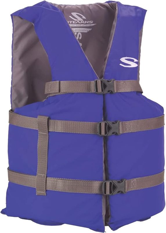 Photo 1 of **** USED***Stearns Adult Classic Series Life Vest, USCG Approved Type III Life Jacket with Standard & Oversized Fits, Great for Boating, Swimming, Watersports, & More

